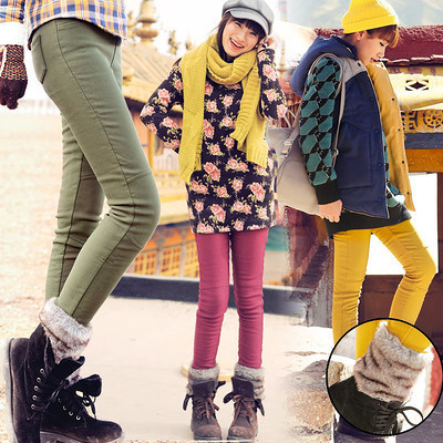 冬日時尚必備 韓版顯瘦加絨彈力翻毛卷邊修身小腳褲，打造溫暖與氣質并存的女神范